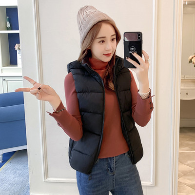 Vestă sport și de zi cu zi cu glugă în mai multe culori