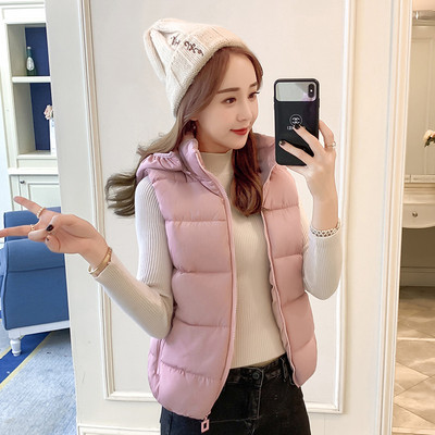 Vestă sport și de zi cu zi cu glugă în mai multe culori