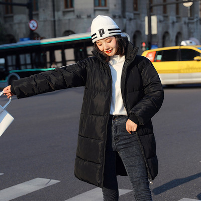 Χειμερινό γυναικείο μπουφάν με ψηλό γιακά σε διάφορα χρώματα