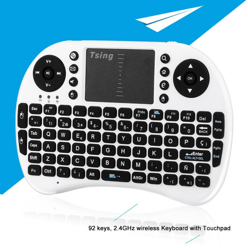 Tastatura universala wireless cu 92 de taste compatibila cu sistemele Androit