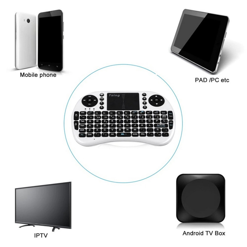 Tastatura universala wireless cu 92 de taste compatibila cu sistemele Androit