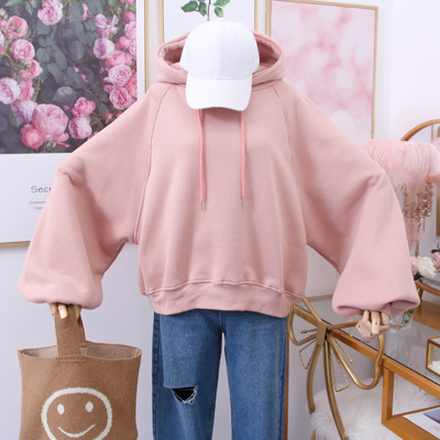 Μοντέρνο γυναικείο φούτερ με κουκούλα  φαρδύ μοντέλο σε διάφορα χρώματα