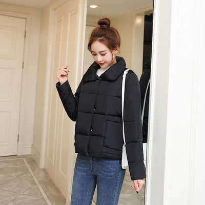 Női alkalmi téli kabát magas gallérral több színben