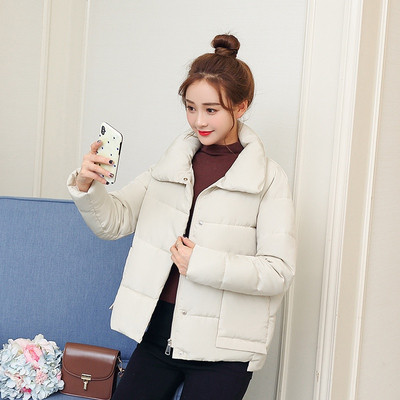 Női alkalmi téli kabát magas gallérral több színben