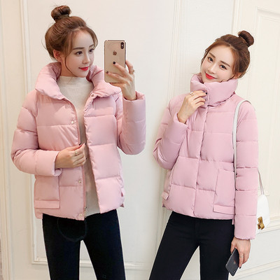 Női alkalmi téli kabát magas gallérral több színben