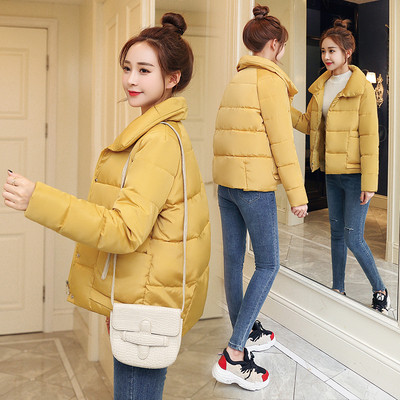 Női alkalmi téli kabát magas gallérral több színben