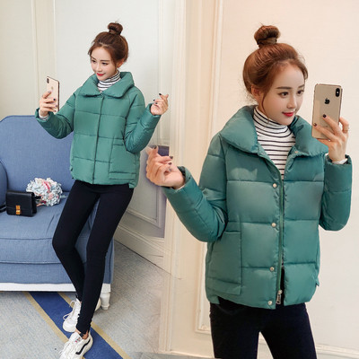 Női alkalmi téli kabát magas gallérral több színben