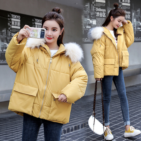 Női alkalmi téli kabát széles modell több színben