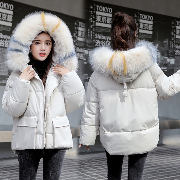 Női alkalmi téli kabát széles modell több színben