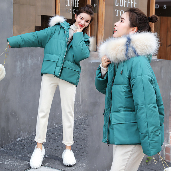 Női alkalmi téli kabát széles modell több színben