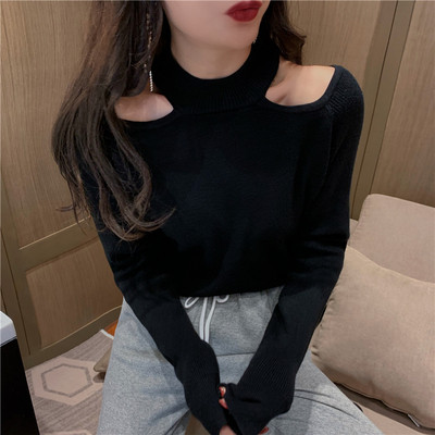 Pulover subțire de damă cu umerii goi - mai multe culori