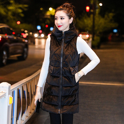 Γυναικείο βελούδινιο γιλέκο με διάφορα χρώματα και τσέπες