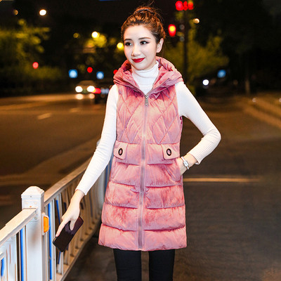 Γυναικείο βελούδινιο γιλέκο με διάφορα χρώματα και τσέπες