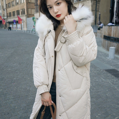 Γυναικείο χειμωνιάτικο μπουφάν με κουκούλα μακρύ μοντέλο σε διάφορα χρώματα