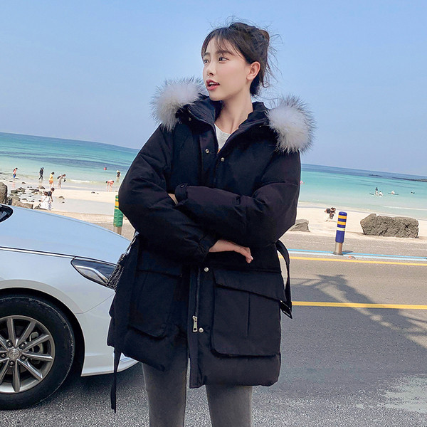 Geaca de iarna casual de dama cu buzunare mari in mai multe culori