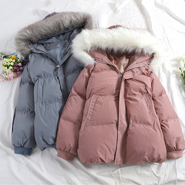 Geaca casual dama cu puf si nasturi in mai multe culori