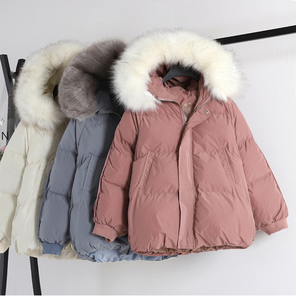 Geaca casual dama cu puf si nasturi in mai multe culori