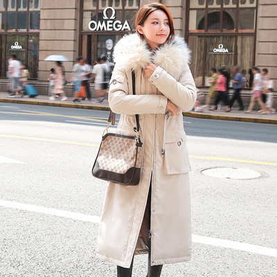 Hosszú női téli kabát nagy zsebekkel hosszú modell több színben