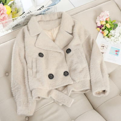 Aktuális női rövidkabát dupla rögzítéssel több színben