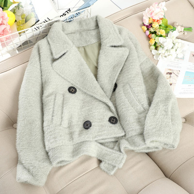 Aktuális női rövidkabát dupla rögzítéssel több színben