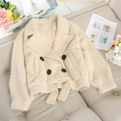 Aktuális női rövidkabát dupla rögzítéssel több színben