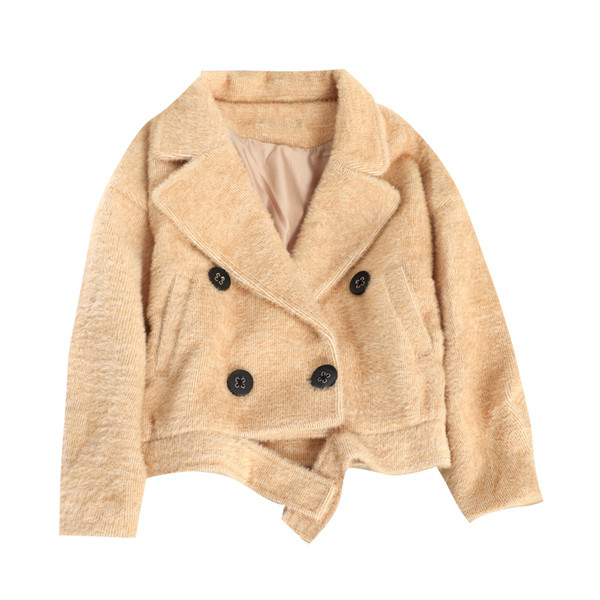 Aktuális női rövidkabát dupla rögzítéssel több színben