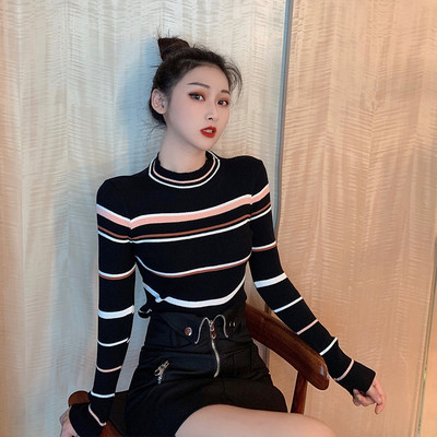 Γυναικεία slim ριγέ μπλούζα - δύο χρώματα