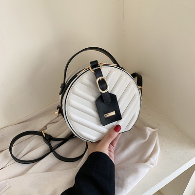 Μοντέρνα γυναικεία τσάντα σε στρογγυλη μορφή σε τρία χρώματα