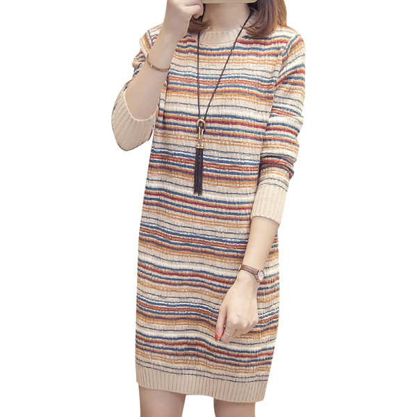 Modern női ruha ovális nyakkivágással, virágmintával több színben