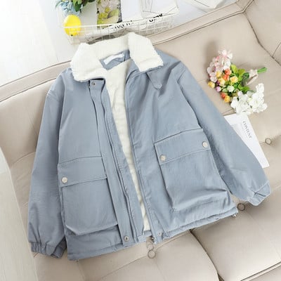 Jachetă casual de damă în patru culori, cu căptușeală moale