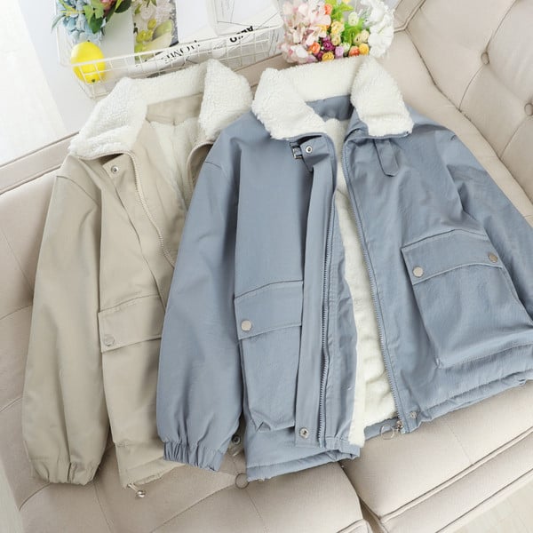 Jachetă casual de damă în patru culori, cu căptușeală moale