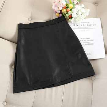 Μοντέρνα γυναικεία έκο δερμάτινη φούστα σε τέσσερα χρώματα