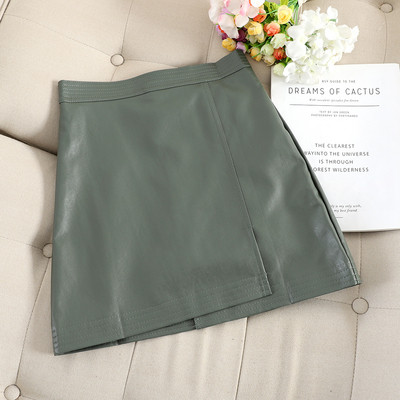 Μοντέρνα γυναικεία έκο δερμάτινη φούστα σε τέσσερα χρώματα