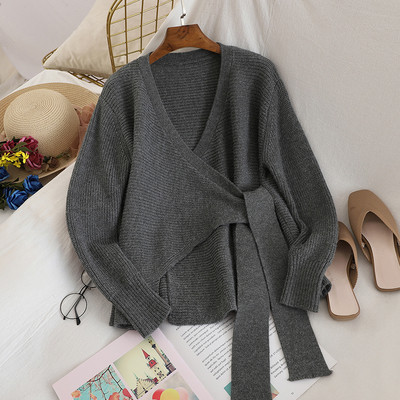 Νέο μοντέλο γυναικείο πουλόβερ με κορδόνια σε διάφορα χρώματα