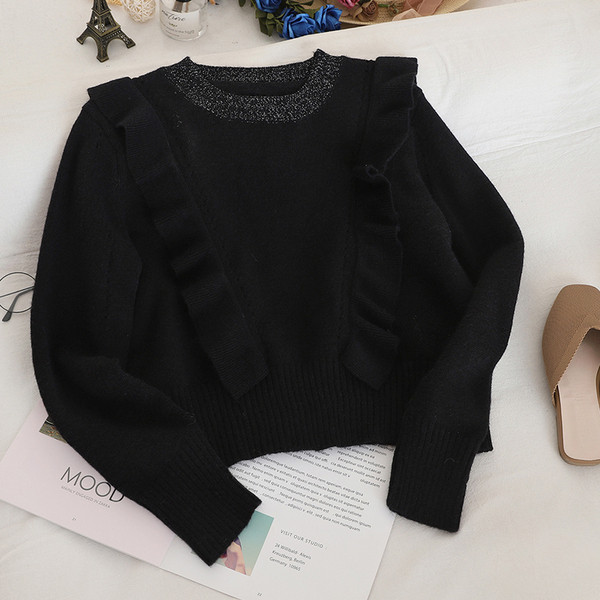 Γυναικείο casual πουλόβερ με οβάλ λαιμόκοψη σε τέσσερα χρώματα