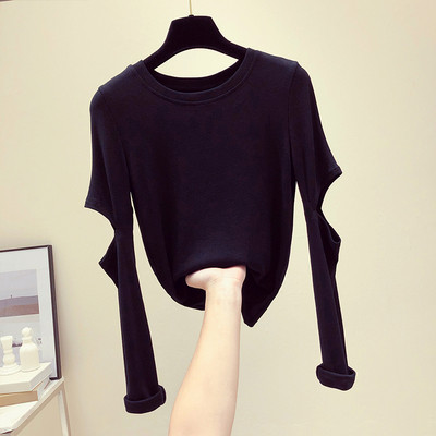 Περιστασιακή γυναικεία μπλούζα με αποκοπές και μεγέθη μέχρι 5XL