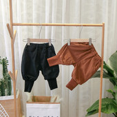 Νέο μοντέλο παιδικά παντελόνια για αγόρια - μαύρο και καφέ χρώμα