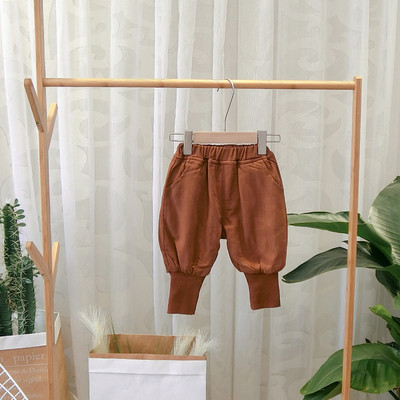 Νέο μοντέλο παιδικά παντελόνια για αγόρια - μαύρο και καφέ χρώμα