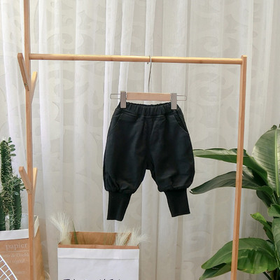 Νέο μοντέλο παιδικά παντελόνια για αγόρια - μαύρο και καφέ χρώμα