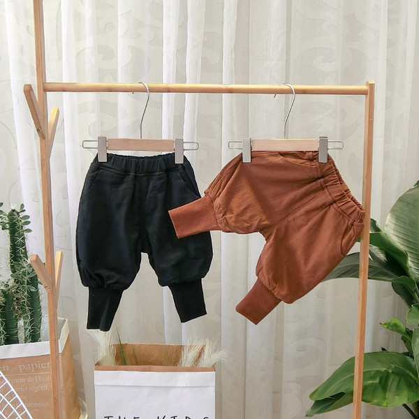 Νέο μοντέλο παιδικά παντελόνια για αγόρια - μαύρο και καφέ χρώμα