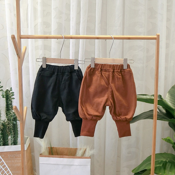 Νέο μοντέλο παιδικά παντελόνια για αγόρια - μαύρο και καφέ χρώμα