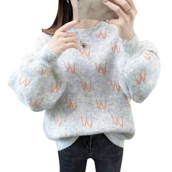 Casual γυναικείο πουλόβερ με οβάλ λαιμόκοψη σε τέσσερα χρώματα