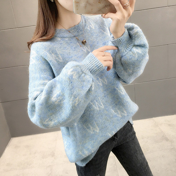 Casual γυναικείο πουλόβερ με οβάλ λαιμόκοψη σε τέσσερα χρώματα