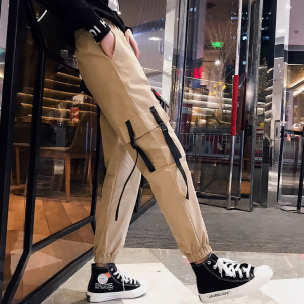 Pantaloni de dama sport si casual cu buzunare in negru si maro