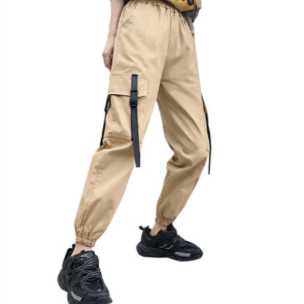 Pantaloni de dama sport si casual cu buzunare in negru si maro