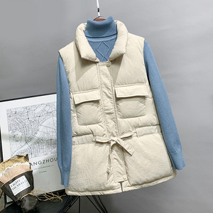 Női alkalmi mellény magas gallérral és zsebekkel több színben