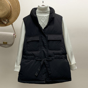 Női alkalmi mellény magas gallérral és zsebekkel több színben