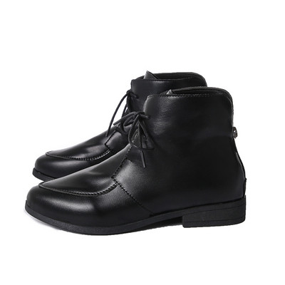 Νέο μοντέλο γυναικείες μπότες από συνθετικό δέρμα με δεσμούς σε πέντε χρώματα