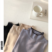 Bluză de damă modernă cu guler polo în trei culori