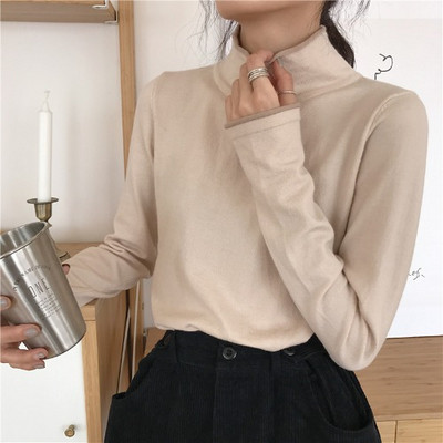 Bluză de damă modernă cu guler polo în trei culori